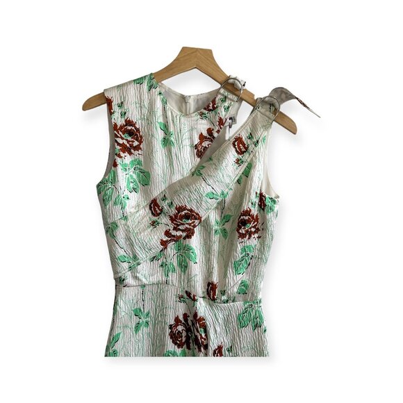 Victoria Beckham SS17 Rose Crepon D‑Ring Mini Dress UK8 US4, NWT - Picture 9 of 16